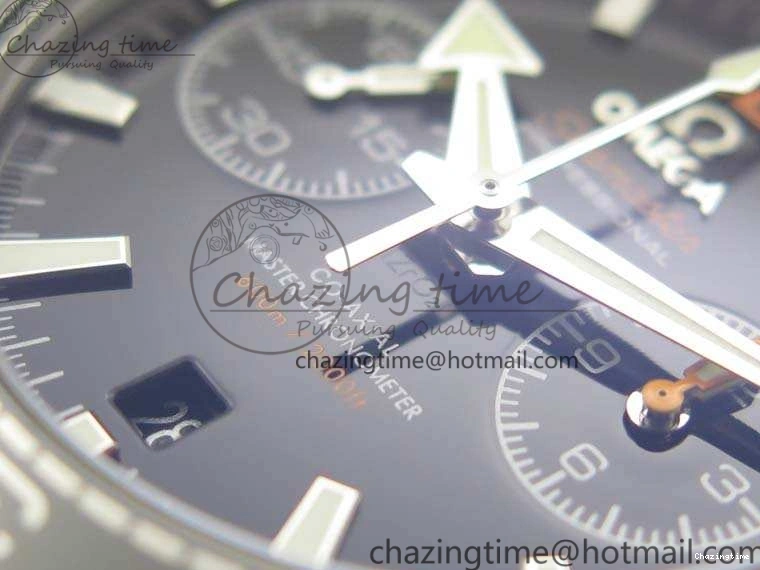 0120 FastDry Planet Ocean Master Chrono SS OM 1:1 Best Edition Black Dial On SS Bracelet A9900 V 8112